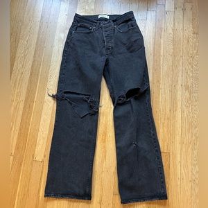 Abercrombie low rise baggy jeans